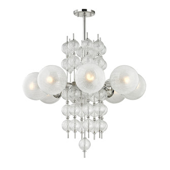 Calypso Eight Light Chandelier in Polished Nickel (70|6433PN)