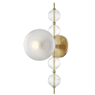 Calypso One Light Wall Sconce in Aged Brass (70|6400AGB)