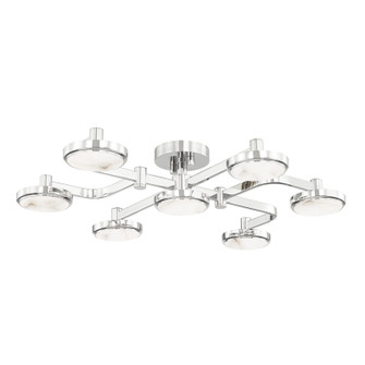 Meander LED Chandelier in Polished Nickel (70|6332PN)