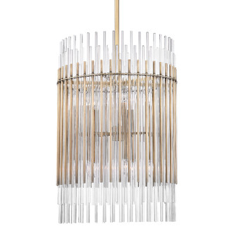 Wallis Ten Light Chandelier in Aged Brass (70|6320AGB)