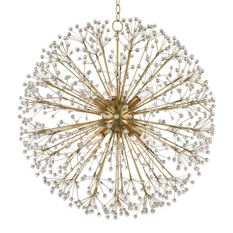 Dunkirk Ten Light Chandelier in Aged Brass (70|6030AGB)