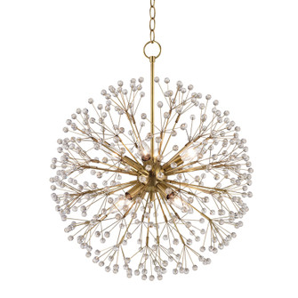 Dunkirk Eight Light Chandelier in Aged Brass (70|6020AGB)