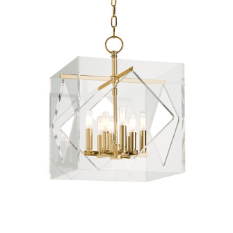 Travis Eight Light Pendant in Aged Brass (70|5916AGB)