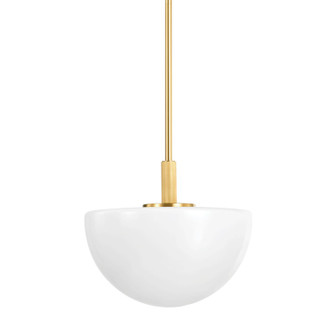 Lethbridge One Light Pendant in Aged Brass (70|5915AGB)