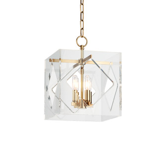 Travis Four Light Pendant in Aged Brass (70|5912AGB)