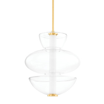 Palermo LED Pendant in Aged Brass (70|5319AGB)