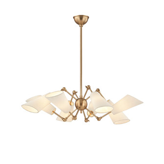Buckingham Eight Light Chandelier in Aged Brass (70|5308AGB)