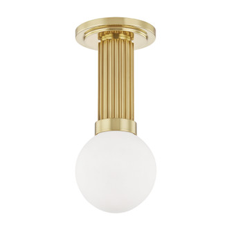 Reade One Light Semi Flush Mount in Aged Brass (70|5106AGB)