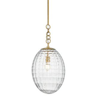Venice One Light Pendant in Aged Brass (70|4912AGB)