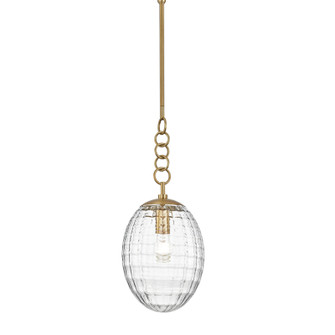 Venice One Light Pendant in Aged Brass (70|4908AGB)