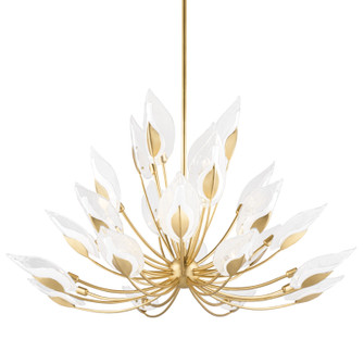 Blossom 28 Light Chandelier in Gold Leaf (70|4856GL)