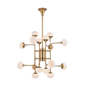 Fleming LED Chandelier in Aged Brass (70|4716AGB)