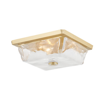 Hines Three Light Flush Mount in Aged Brass (70|4710AGB)