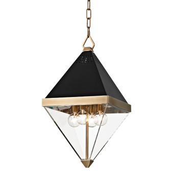 Coltrane Four Light Lantern in Aged Brass (70|4510AGB)