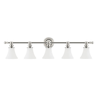 Weston Five Light Bath Bracket in Polished Nickel (70|4505PN)