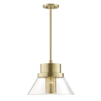 Paoli One Light Pendant in Aged Brass (70|4032AGB)