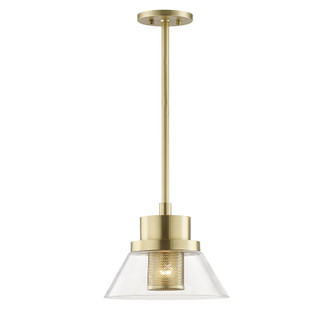 Paoli One Light Pendant in Aged Brass (70|4031AGB)