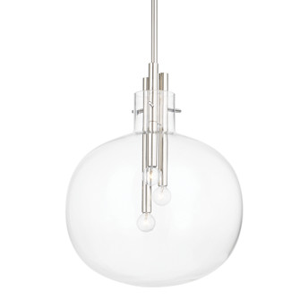 Hempstead Three Light Pendant in Polished Nickel (70|3918PN)