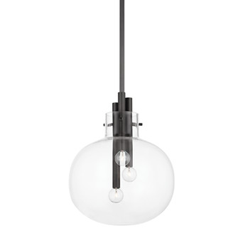 Hempstead Three Light Pendant in Black Brass (70|3914BBR)