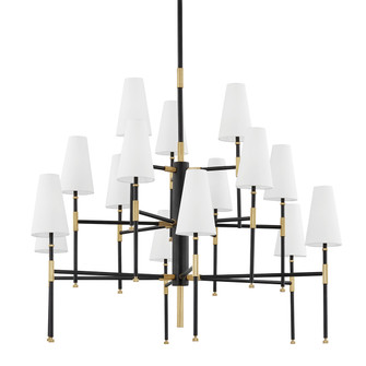 Bowery 15 Light Chandelier in Aged Brass/Old Bronze (70|3748AOB)