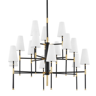 Bowery 15 Light Chandelier in Aged Old Bronze (70|3748AOB)