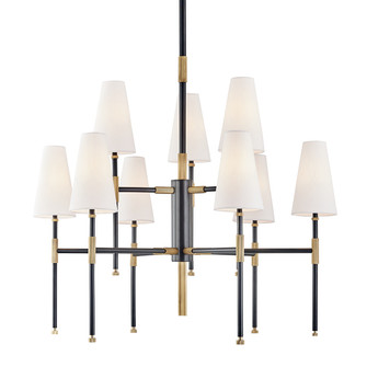 Bowery Nine Light Chandelier in Aged Brass/Old Bronze (70|3734AOB)
