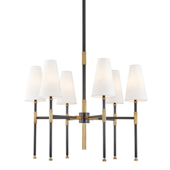 Bowery Six Light Chandelier in Aged Old Bronze (70|3728AOB)