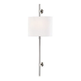 Bowery Two Light Wall Sconce in Polished Nickel (70|3722PN)