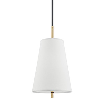 Bowery One Light Pendant in Aged Brass/Old Bronze (70|3715AOB)