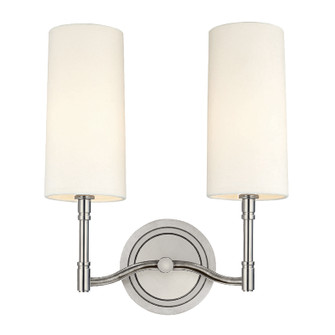 Dillon Two Light Wall Sconce in Polished Nickel (70|362PN)