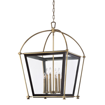 Hollis Eight Light Pendant in Aged Brass (70|3624AGB)