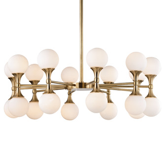 Astoria LED Chandelier in Aged Brass (70|3320AGB)