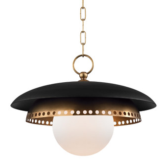 Herkimer One Light Pendant in Aged Brass (70|3317AGB)