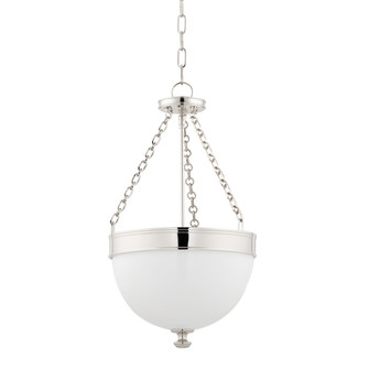 Barrington Three Light Pendant in Polished Nickel (70|324PN)