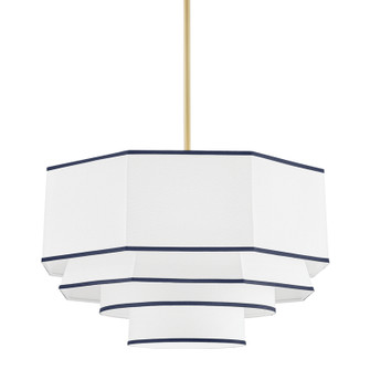 Riverdale Four Light Pendant in Aged Brass (70|3226AGB)