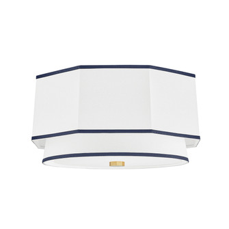 Riverdale Two Light Flush Mount in Aged Brass (70|3218AGB)