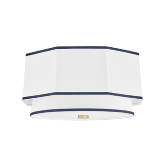 Riverdale Two Light Flush Mount in Aged Brass (70|3218AGB)