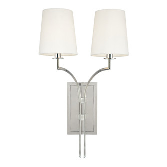 Glenford Two Light Wall Sconce in Polished Nickel (70|3112PN)