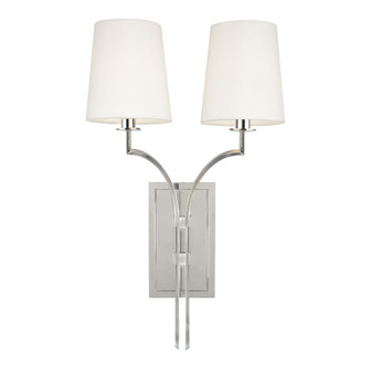 Glenford Two Light Wall Sconce in Polished Nickel (70|3112PN)