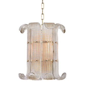 Brasher Four Light Chandelier in Aged Brass (70|2904AGB)