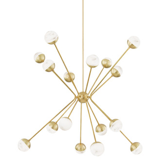 Saratoga LED Chandelier in Aged Brass (70|2851AGB)