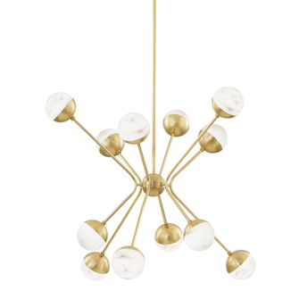 Saratoga LED Chandelier in Aged Brass (70|2836AGB)