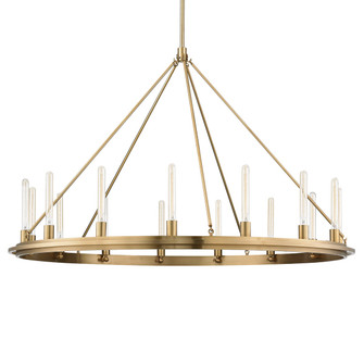 Chambers 15 Light Chandelier in Aged Brass (70|2758AGB)