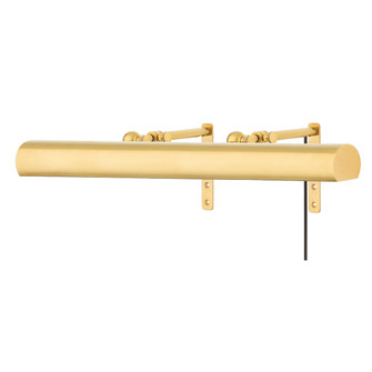 Vernon Three Light Picture Light With Plug in Aged Brass (70|2424AGB)