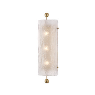 Broome Three Light Wall Sconce in Aged Brass (70|2422AGB)