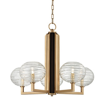 Breton LED Chandelier in Aged Brass (70|2415AGB)
