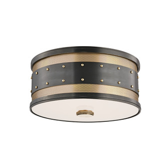 Gaines Two Light Flush Mount in Aged Old Bronze (70|2202AOB)