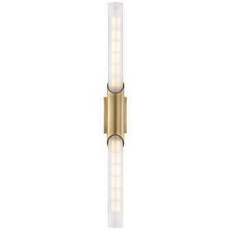 Pylon Two Light Wall Sconce in Aged Brass (70|2142AGB)