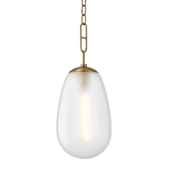 Bruckner One Light Pendant in Aged Brass (70|2109AGB)