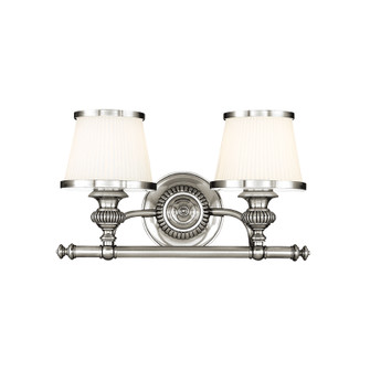 Milton Two Light Bath Bracket in Polished Nickel (70|2002PN)